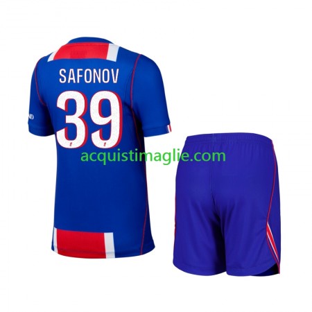Divisa di Calcio Paris Saint Germain Matvey Safonov 39 Bambino Prima 2026/2027